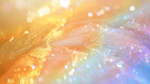 Glittering Abstract Background with Bokeh Lights