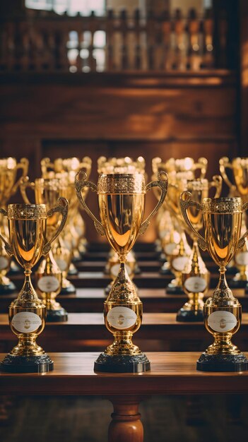 The Glittering Array of Trophies Symbols of Achievement and Success