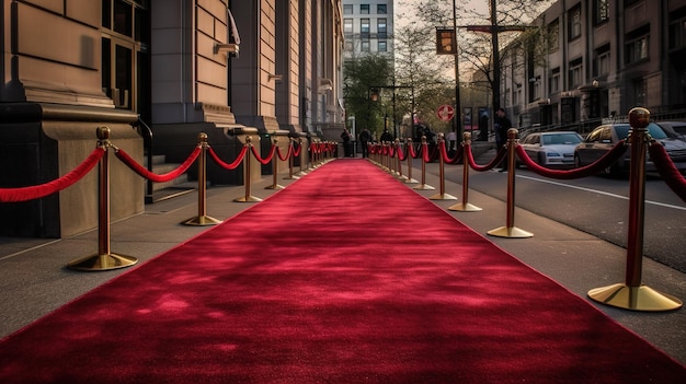 The Glitz and Glamour of the Red Carpet at an Awards Ceremony Generative AI