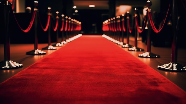 The Glitz and Glamour of the Red Carpet at an Awards Ceremony Generative AI