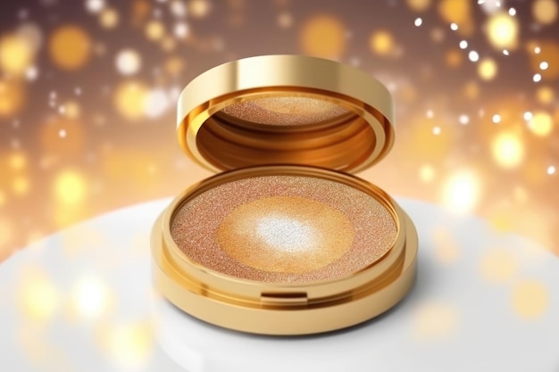 Glitzy Beauty Product Presentation Mockup 3D Render