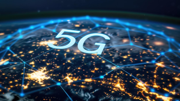 Photo global 5g network connectivity concept