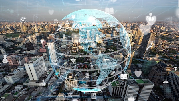 Global connection and the internet network modernization in smart city