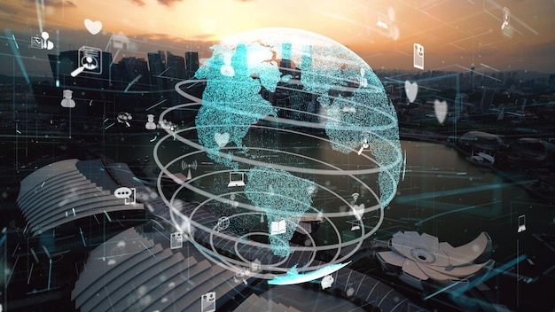 Global connection and the internet network modernization in smart city