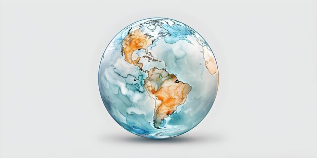 Global Consciousness Symbolizing Engagement in Environmental Conservation Efforts with a Circular Globe Icon Concept Environment Conservation Global Awareness Sustainability Globe Icon