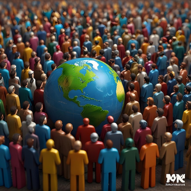 Photo global diversity on world population day