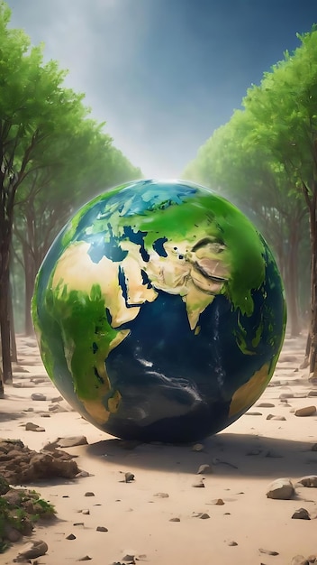 Global environmental sustainability background green technology