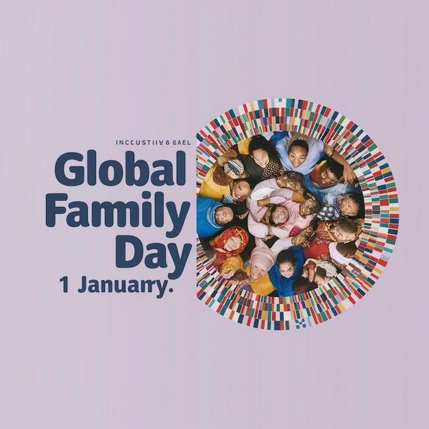 Photo global family day design