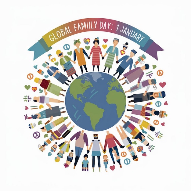 Photo global family day design