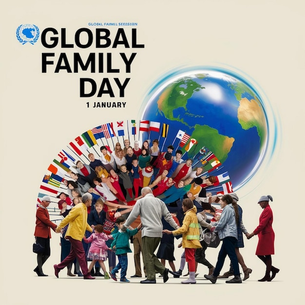 Photo global family day design