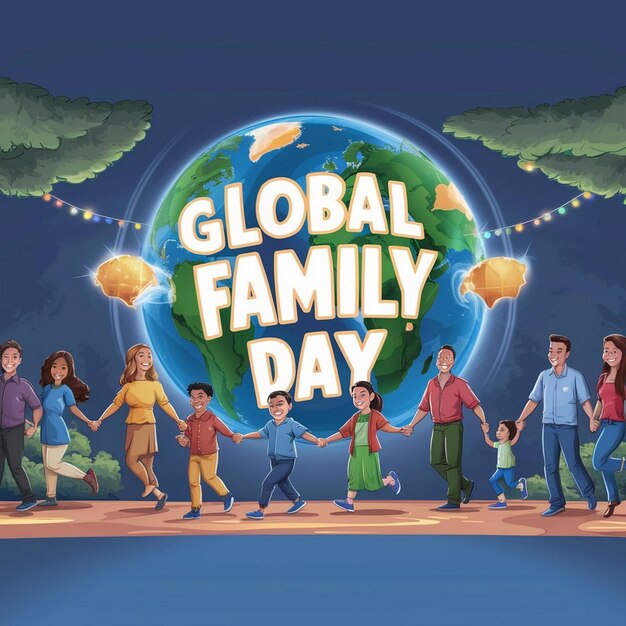 Photo global family day design