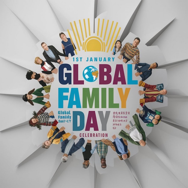 Photo global family day design