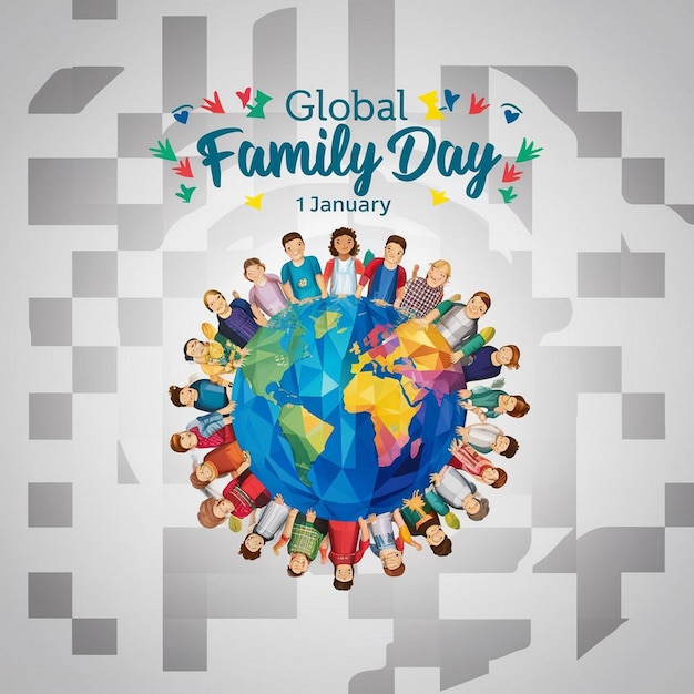 Photo global family day design