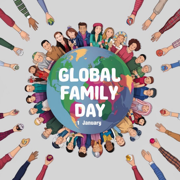 Photo global family day design