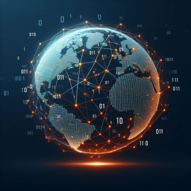 Global Network Connectivity with Digital Data Visualization