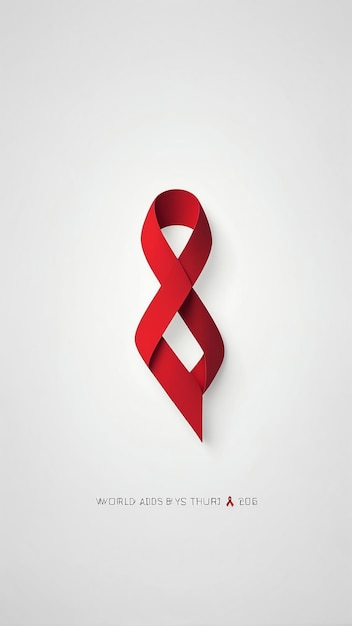 Photo global support for world aids day art