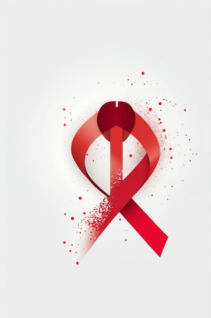 Photo global support for world aids day art