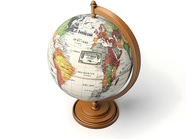 Globe with a Dollar Bill