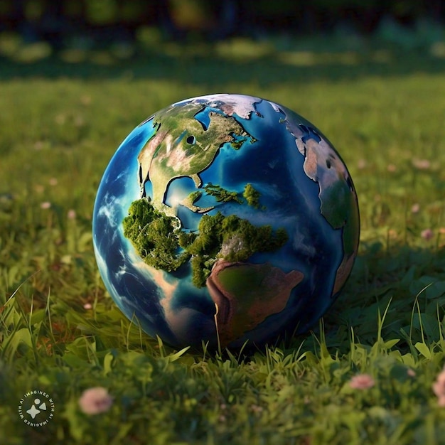 a globe with a tree on it and the title the world on it