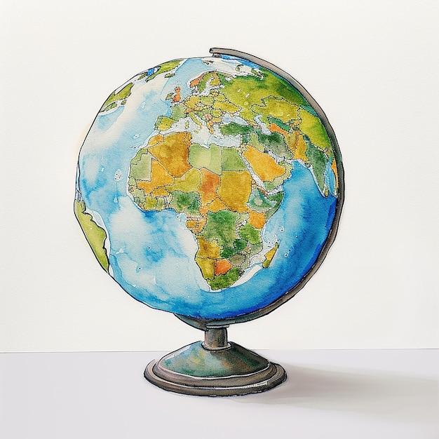 a globe with the word map on it