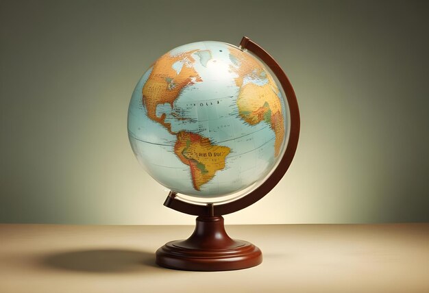 a globe with the word the word on it