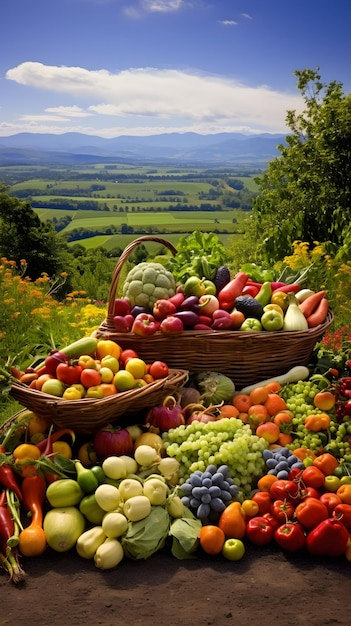 A Glorious Display of Natures Wealth The Abundance of Fresh Vivid and Nutrientrich Produce in a