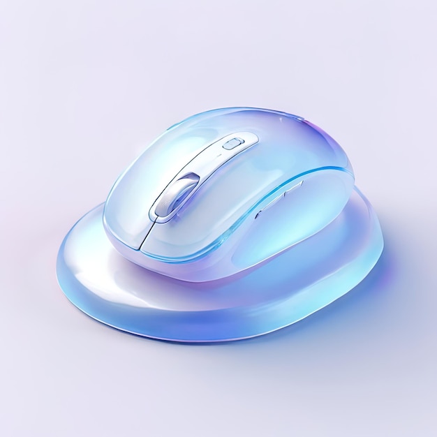 Glossy stylized glass icon of mouse computer computer mouse input device peripheral