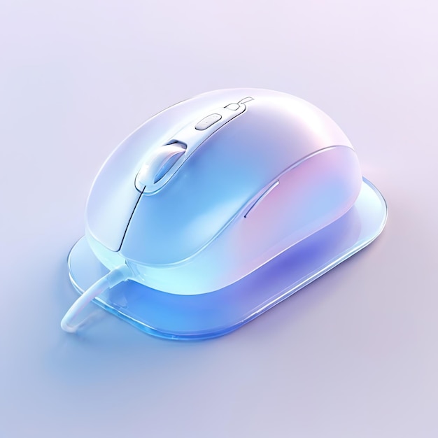 Glossy stylized glass icon of mouse computer computer mouse input device peripheral