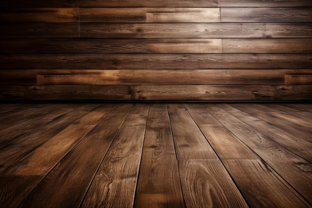 Glossy Wooden Planks Texture Background