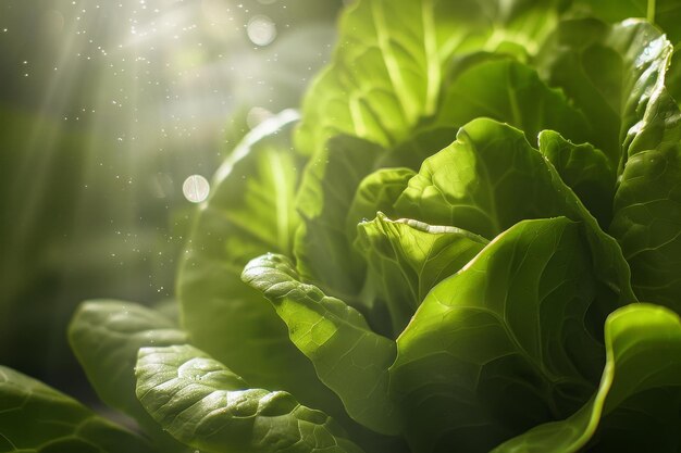 Glowing Butter Lettuce Leaf