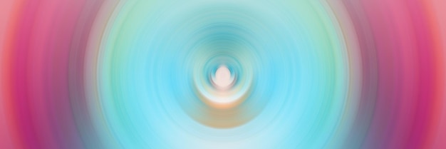 Glowing concentric circles of light Abstract bright background