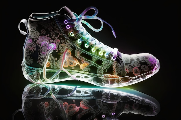 Glowing creative fashion shoe