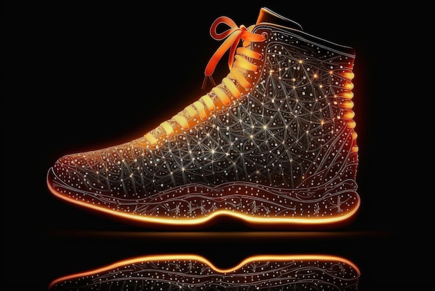 Glowing creative fashion shoe