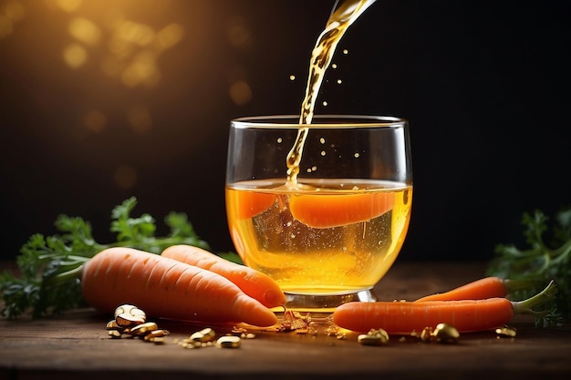 Glowing Gold Quenching Thirst with Carrots ar