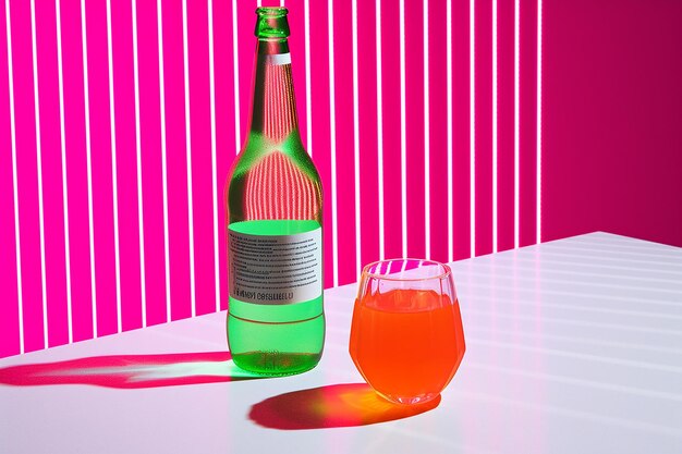 Glowing Neon Tone Plank Bottle Cold and Hot