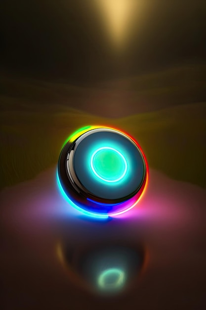 Glowing Power Button