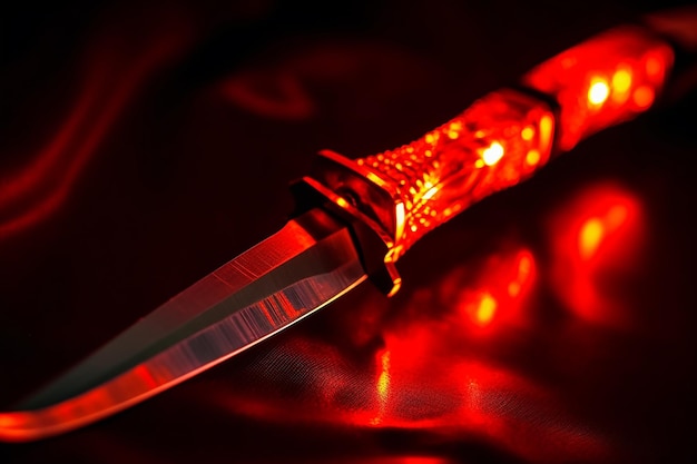 Glowing Red Hot Blade