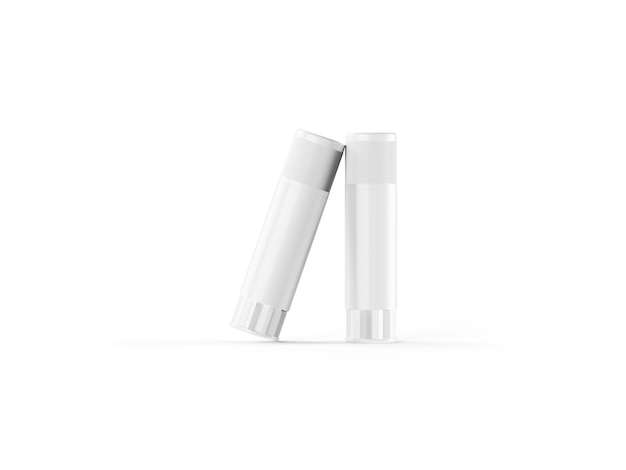 Glue stick on white background