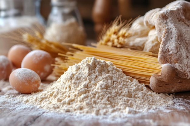 Gluten Free Food Flour Bread Pasta