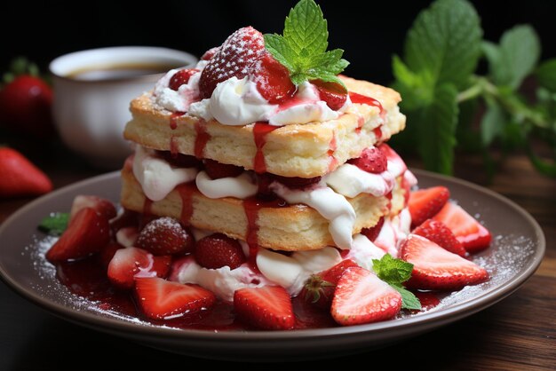 Photo glutenfree strawberry shortcakes