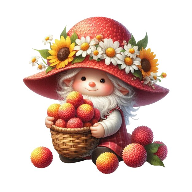 Photo gnome clipart lychee gnome png