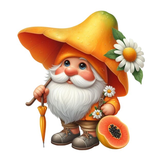 Photo gnome clipart papaya gnome png