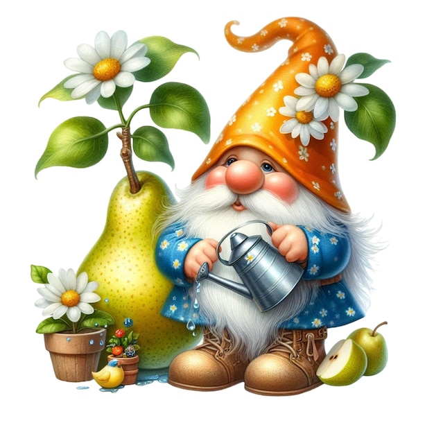 Photo gnome clipart pear gnome png