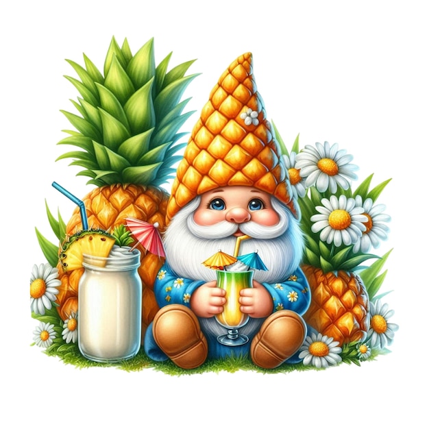 Photo gnome clipart pineapple gnome png