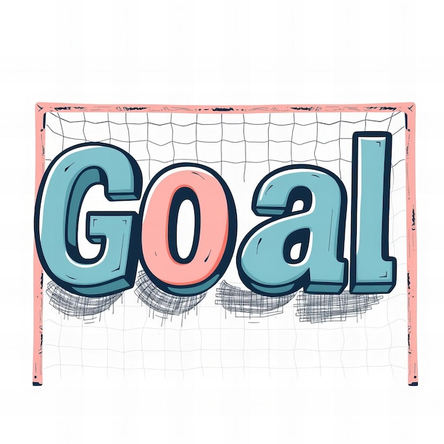 a goal with the word goal on it