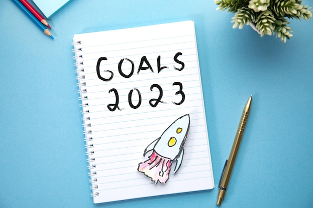 Goals 2023 with rocket