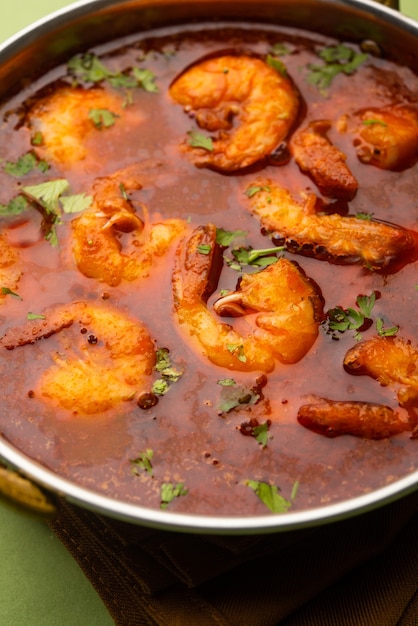 Goan Prawns or Shrimp curry or zinga masala also known as KolambiÃÂÃÂ kalwanÃÂÃÂ or Tikhle