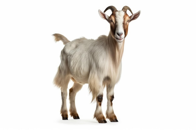 goat full body white isolated background AI Generated