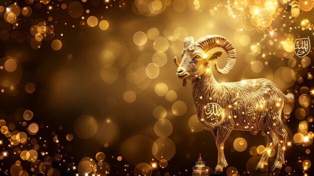 Goat image background for Eid al Adha muslim celebration day