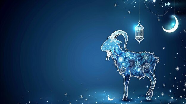 Goat image background for Eid al Adha muslim celebration day